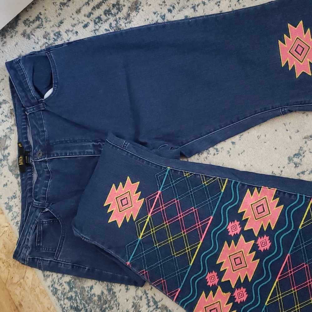 L&B size 20 flared aztec jeans